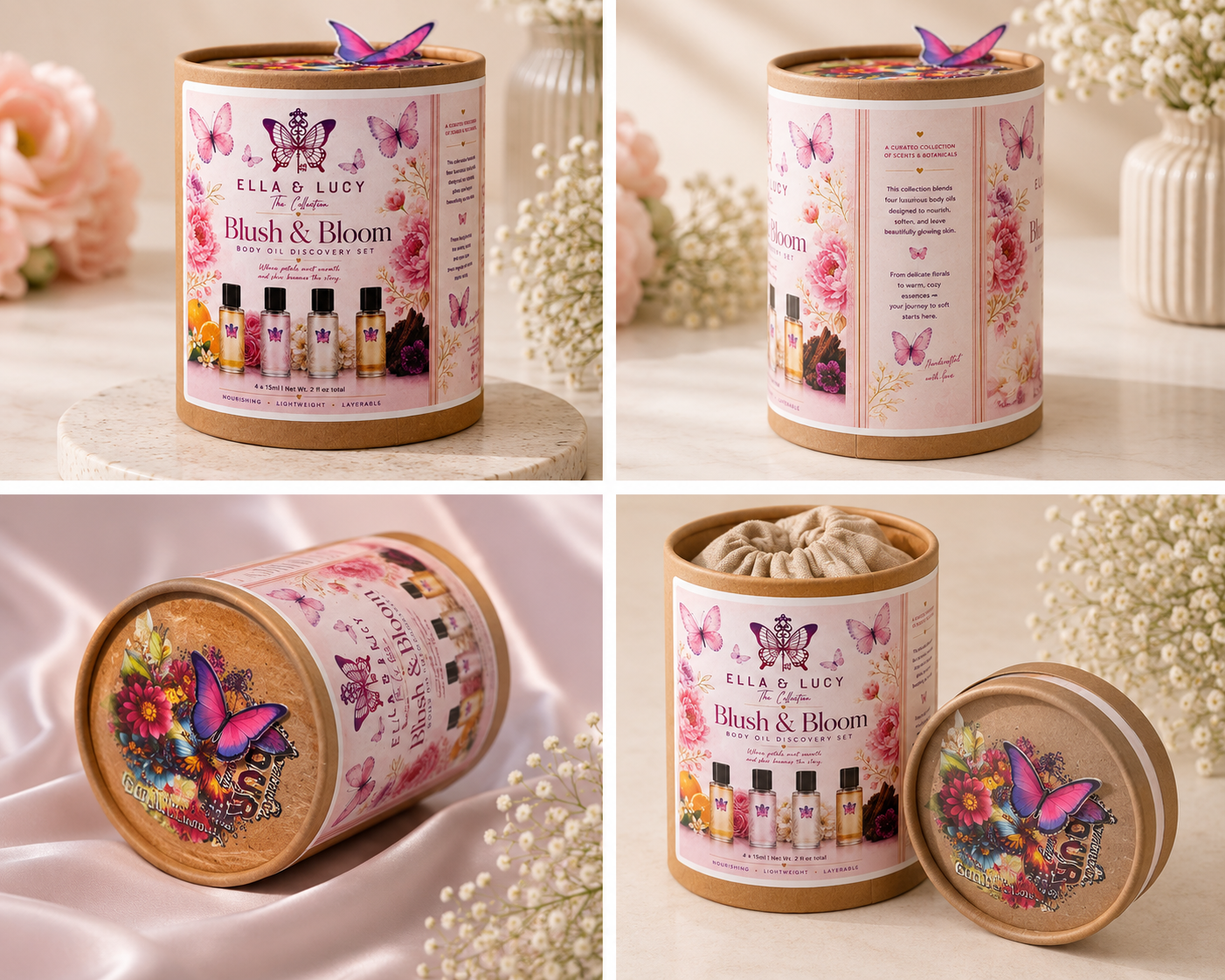 Discovery Blush and Bloom Body oil set