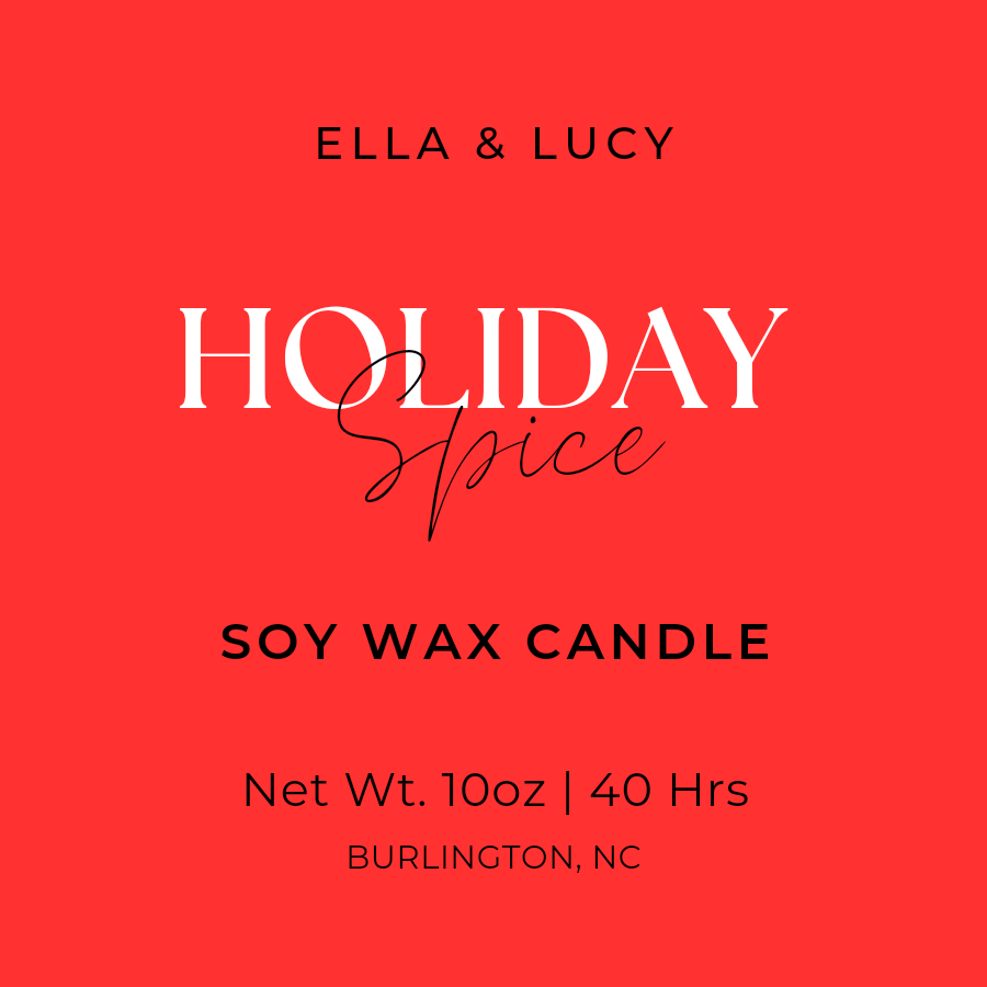 Holiday Spice candle.    Coming Soon!!!